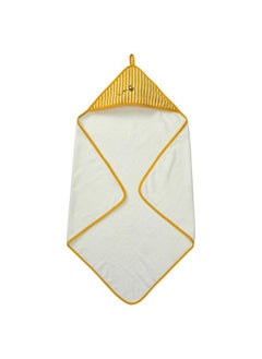 Buy Baby Towel With Hood Yellow 80X80 Cm in Saudi Arabia