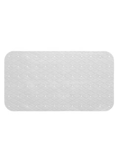 Buy Anti-Slip Rectangular PVC Bath Mat White 70 x 35 cm 160833I in Saudi Arabia