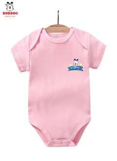 Buy BOBDOG Unisex 100% Cotton Natural Comfort Infant Baby Bodysuit-Pink in UAE