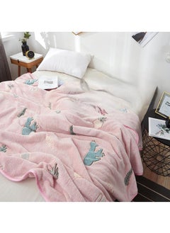 Buy 1-Piece Cactus Pattern Cozy Blanket Air Conditioning Blanket in UAE