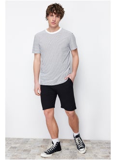 Buy Black Regular Fit Shorts & Bermuda TMNSS20SR0169 in Egypt