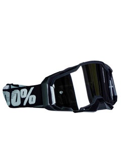 Buy Motocross Dirt Bike Off Road Racing Goggle | Scratch Resistant anti-uv Goggle | Clear Glass Anti-Fog Black Goggle in UAE