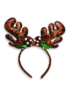 Buy Christmas deer headband for girls , Christmas Reindeer Headband Christmas Antlers , Reindeer Hair Clips , Christmas Hair Clips , Reindeer Costume,  Christmas Costume , Christmas Gift , Christmas Supplies ( brown) in Egypt