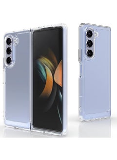 Buy For Samsung Galaxy Z-Fold-5 Case Clear Transparent Unisex Women Men Back Protective Cell Phone Cover in UAE