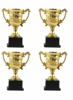 Buy Trophies,Gold Plastic Trophy Cup Winner Medals for Kid Party Sports Awards Party Bag Fillers in UAE