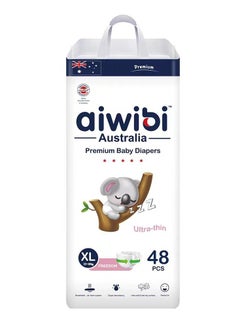 Buy Aiwibi Premium Baby Diaper Size XL 12-18KG 48 Pieces in Saudi Arabia