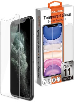 Buy Dausen [Dopamine] 9H/HD Tempered Glass Screen Protector for iPhone 11 Pro (5.8”), thin and durable, full protection, anti-scratch, ultra clarity display, Nano surface smooth touch design in Egypt