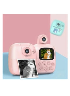 Buy HD Digital Camera Front And Rear Dual Camera - Thermal Printing Polaroid Camera for Fun Photography in UAE