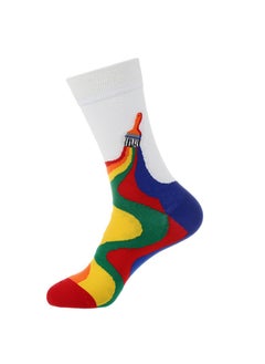 Buy Unisex Absorb Sweat and Deodorize Socks 3 Pairs High Quality Socks One Size Fits All in UAE