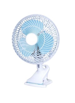 اشتري Clip Electric Fan Mini Portable Shaking Head 2 Gear Home Desktop(White) في الامارات