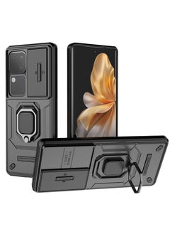 Buy Phone Case for vivo S18/V30/V30 Pro with Slide Camera Cover Military Grade Drop Protective Phone Case with Magnetic Car Mount Holder in Saudi Arabia