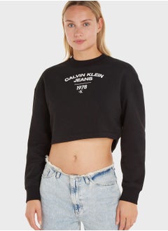 Buy Logo Crew Neck Sweatshirt in Saudi Arabia