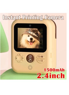 Buy Dual Lens Instant Print Camera HD Video Recording Birthday Gift Boys And Girls 2.4" IPS Screen 1500mAh in UAE