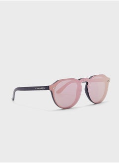 Buy Rose Gold Warwick Venm Hybrid Wayfarer Sunglasses in UAE