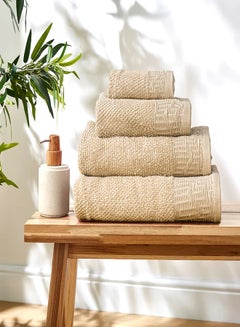 Buy Towel model: Waffle - color: Beige- 100% cotton. in Egypt