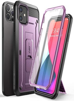 اشتري SupCase Unicorn Beetle Pro Series Case for iPhone 12 / iPhone 12 Pro (2020 Release) 6.1 Inch, Built-in Screen Protector Full-Body Rugged Holster Case (Violte) في مصر