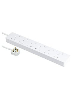 Buy Schneider Electric 6G AvatarOn Trailing Switched Socket Extension Cord, 3 Meter Length, White in UAE