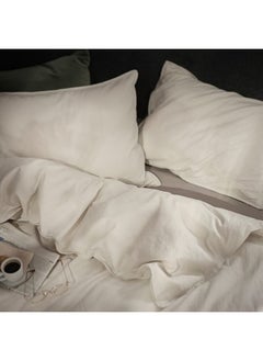 Buy Duvet cover and pillowcase, light grey-beige, 150x200/50x80 cm in Saudi Arabia