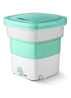 Buy Mini Portable Folding Washing Machine For Home And Travel WS-MSHNN-1 White/Green in UAE