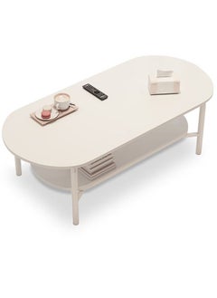 Buy 2 Tiers Coffee Table Modern Rectangle Coffee Table for Living Room in Saudi Arabia