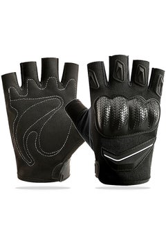 اشتري Bike Gloves Fingerless, Half Finger Gloves, Motorcycle Gloves Fingerless, Cycling Gloves, Fingerless Gloves For Motorcycle Gloves, Outdoor Half Finger Hand Protection For Motorcycle Biking في السعودية