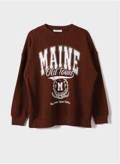 اشتري Crew Neck Printed Women's Sweatshirt في مصر