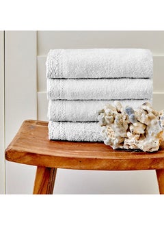 Buy Karaca Home Olly Set Of 4 White Face Towel With Coping in UAE