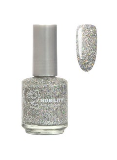 Buy Nobility Nail Polish Shine And Last Lacquer 15ml, Silver Glitz NBNL68 in UAE