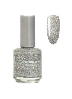 اشتري Nobility Nail Polish Shine And Last Lacquer 15ml, Silver Glitz NBNL68 في الامارات