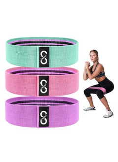 اشتري Fabric Resistance Bands Set - 3 Pieces for Comfortable and Effective Full-Body Workouts في الامارات