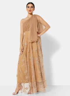 Buy One-Shoulder Glitter Dress in UAE