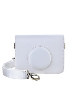 اشتري Case for Fuji Mini EVO,Camera Case Compatible for Fuji Mini EVO Camera with Adjustable Shoulder Strap in Lychee Texture Horizontal Style, White في الامارات