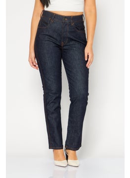 اشتري Women High Waist Stretchable Washed Jeans, Blue في الامارات