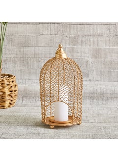 Buy Metal Decorative Lantern 16.5 x 34 x 16.5 cm in UAE