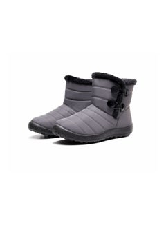 Buy Women Slip-On Snow Boot Grey in Saudi Arabia