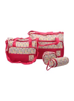 Buy Polka Dot Printed Diaper Bag Set in UAE