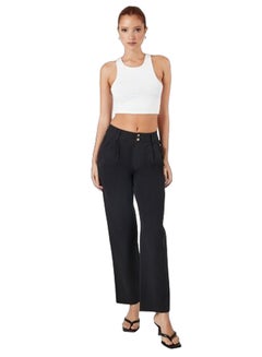 Buy High-Rise Straight-Leg Trousers in Egypt