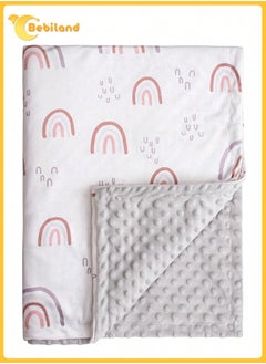 Buy Kids Baby Blanket Newborn Gifts, Soft Plush Blankets with Dotted Backing, Fleece Fabric Essentials for Unisex, Toddlers, Boys Girls 75x100cm in Saudi Arabia