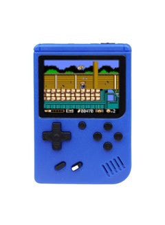 Buy Portable Handheld Game Console with Gamepad 3 inch Full-color Screen Built-in 400 Retro Games 1020mAh Battery Support AV Output Blue in Saudi Arabia
