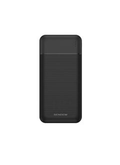 Buy SENDEM PK81-Portable Power Bank with 10,000 mAh Large Capacity and Super Fast Charging, with LED Indicators, 2 USB Ports, a Type-C Port and a Micro Port, Lightweight Design and Easy to Carry - Black in Egypt
