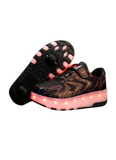 Buy Breathability Roller Shoes USB Charge Girls Boys Sneakers with Wheels LED Roller Skates Shoes in Saudi Arabia