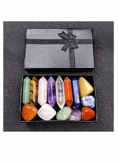 Buy Crystal Gifts Premium Healing Crystals Kit in Gift Box 7 Chakra Set Tumbled Stones 7 Chakra Stone Set Meditation Stone Yoga Amulet With Gift in UAE