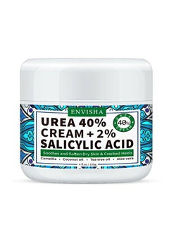 Buy Urea Cream 40% Foot, Premium Urea Foot Cream with 2% Salicylic Acid and Hyaluronic Acid - For Feet, Hands, Heels, Elbows, Nails & Knees (120g) in Saudi Arabia