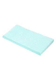 Buy 10-Piece Disposable Nonwoven Scouring Cleaning Pad Set Green/White 150g in Saudi Arabia