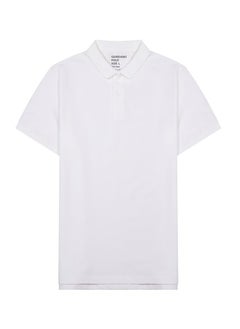 اشتري Men's Solid Polo  - White في السعودية