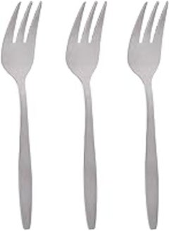 اشتري Zinnia Stainless Steel Classy/Mirror Sweet Forks 3-Piece Set, Multicolor في مصر