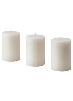 Buy Scented Pillar Candle, Scandinavian Woods/White, 30 Hr in Saudi Arabia