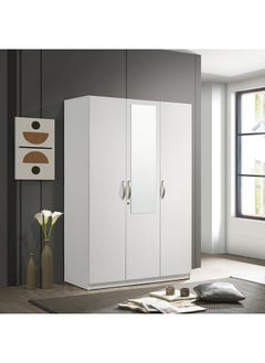 Buy Kulltorp Plus 3-Door Wardrobe With Mirror 52 x 182 x 120 cm in UAE