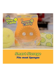 اشتري Sponge Caddy Holder With Suction Cups And Smart Storage في الامارات