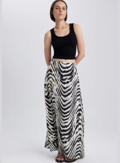 Buy Woman Straight Woven Skirt in UAE